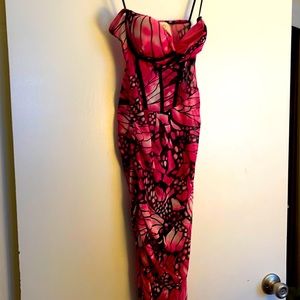 Butterfly midi dress